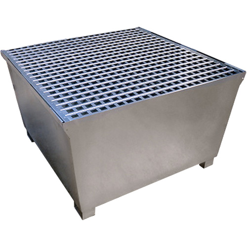 Steel Ultra-IBC Spill Pallet&reg;, 370 US gal. Spill Capacity, 57.6" x 34.7" x 56.9" Rideout Tool & Machine Inc.