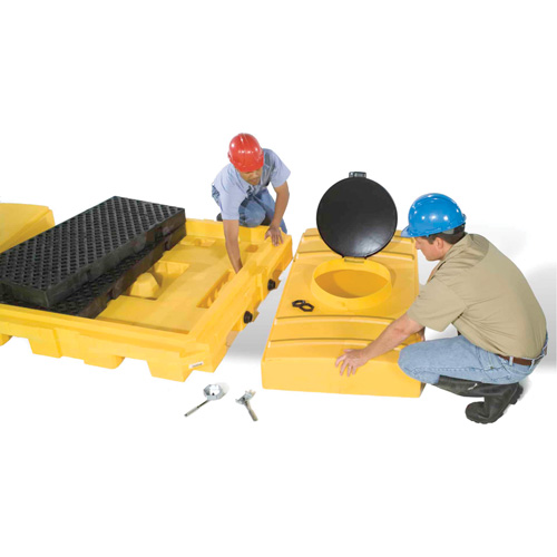 R&eacute;servoir dexpansion pour Ultra-Modular IBC Spill Pallets Rideout Tool & Machine Inc.