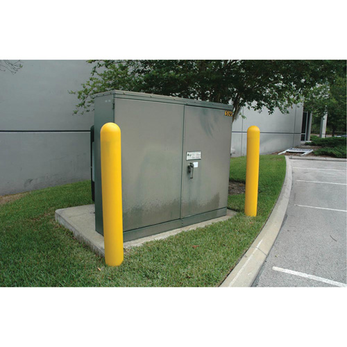 Ultra-Post Protector&reg;, 4" Dia. x 52" L, Yellow Rideout Tool & Machine Inc.