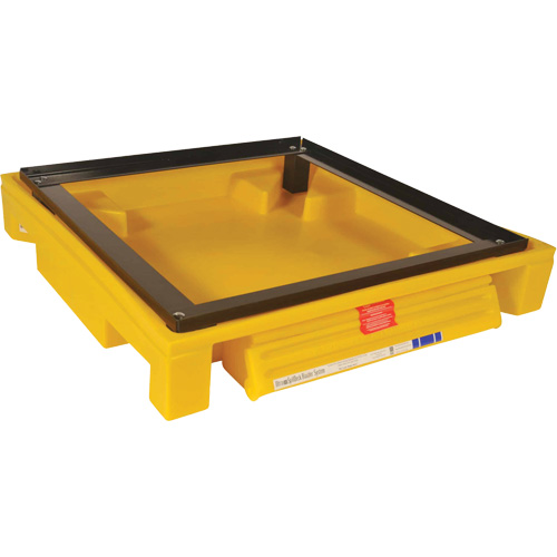 Single Drum Ultra-Safety Cabinet Bladder System&reg;, 37.8" L x 37.8" W x 6.3" H, 1500 lbs. Load Capacity Rideout Tool & Machine Inc.