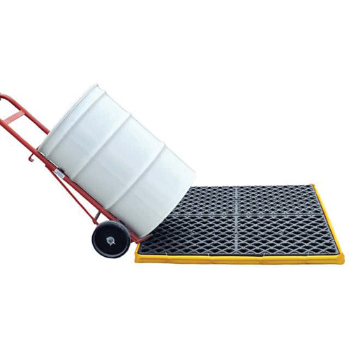 4-Drum Flexible Ultra-Spill Deck&reg;, 22 US gal. Spill Capacity, 48" x 48" x 2.5" Rideout Tool & Machine Inc.
