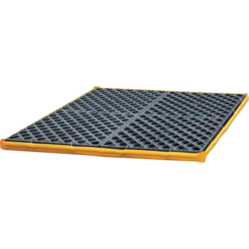 4-Drum Flexible Ultra-Spill Deck&reg;, 22 US gal. Spill Capacity, 48" x 48" x 2.5" Rideout Tool & Machine Inc.