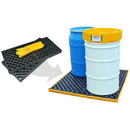 Ultra-Spill Deck flexible, &agrave; vessie, 4 barils, Capacit&eacute; de d&eacute;versement 110 gal. US, 51" x 48" x 5" Rideout Tool & Machine Inc.