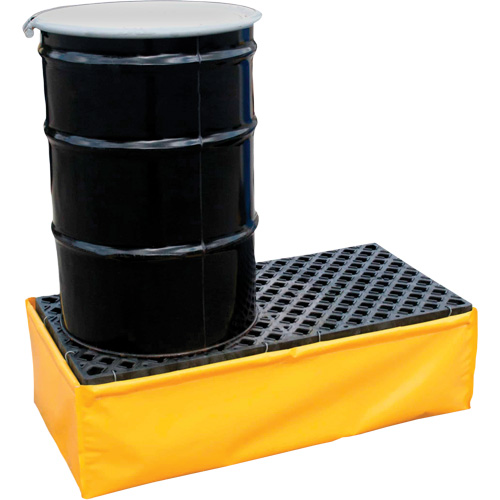 2-Drum Flexible Ultra-Spill Pallet&reg;, 66 US gal. Spill Capacity, 48" x 24" x 14" Rideout Tool & Machine Inc.