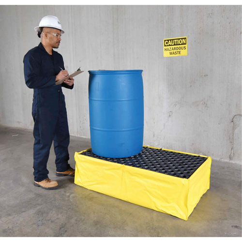 2-Drum Flexible Ultra-Spill Pallet&reg;, 66 US gal. Spill Capacity, 48" x 24" x 14" Rideout Tool & Machine Inc.