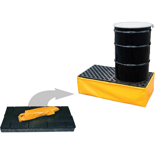 2-Drum Flexible Ultra-Spill Pallet&reg;, 66 US gal. Spill Capacity, 48" x 24" x 14" Rideout Tool & Machine Inc.