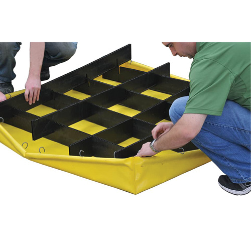 4-Drum Flexible Ultra-Spill Pallet&reg;, 66 US gal. Spill Capacity, 48" x 48" x 7" Rideout Tool & Machine Inc.