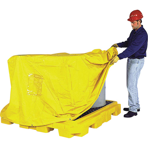 Ultra-Spill Pallet P4 Plus, b&acirc;che de recouvrement Rideout Tool & Machine Inc.