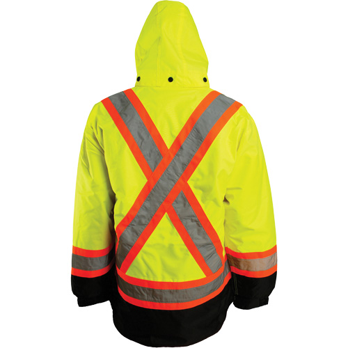 Veste 7 en 1, Polyester, Orange haute visibilit&eacute;, Petit Rideout Tool & Machine Inc.