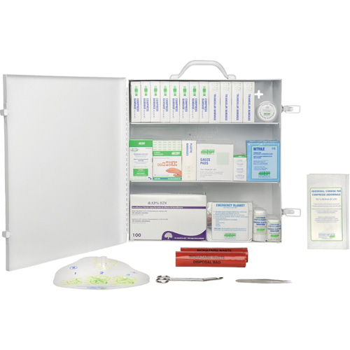 First Aid Kit, Meets CSA Z1220-17 Type 2 Low-Risk Environment, Large (51-100 Workers) Rideout Tool & Machine Inc.