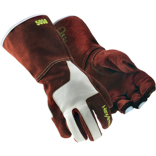 HeatArmor&reg; 5050 Welding Gloves, Split Cowhide, Size Small/7 Rideout Tool & Machine Inc.
