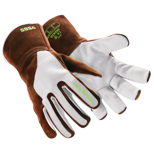 HeatArmor&reg; 5054 Welding Gloves, Grain Goatskin, Size Small/7 Rideout Tool & Machine Inc.
