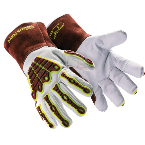 Gants de soudage HeatArmor 5055, Cuir fleur de ch&egrave;vre, Taille Petit/7 Rideout Tool & Machine Inc.