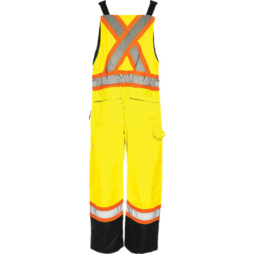 Salopette de s&eacute;curit&eacute; dhiver TO1, Polyester, Petit, Noir/Jaune lime haute visibilit&eacute; Rideout Tool & Machine Inc.