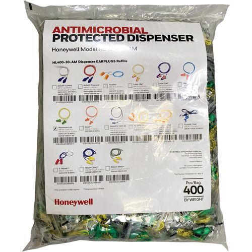 LPF-30 Earplugs Refill for HL400 Dispenser, Bulk - Polybag, Corded Rideout Tool & Machine Inc.