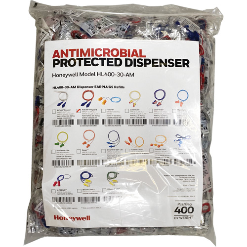 AS-30R Earplugs Refill for HL400 Dispenser, Bulk - Polybag, Corded Rideout Tool & Machine Inc.