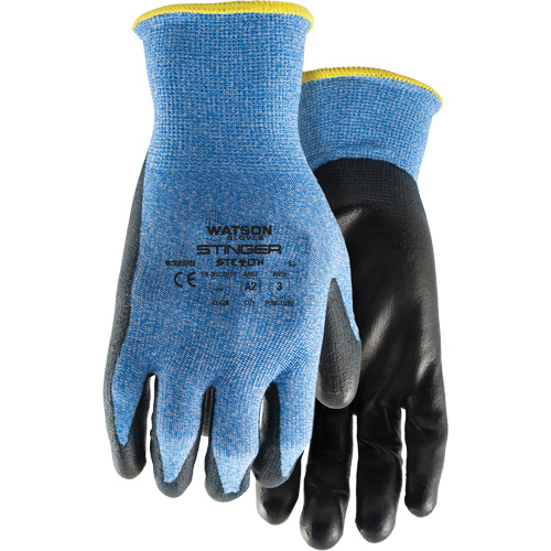 Gants anticoupures 359 Stealth Stinger, Taille T-petit, Calibre 15, Rev&ecirc;tement Polyur&eacute;thane, Enveloppe en Fibre de verre/Nylon/Spandex, ASTM ANSI niveau A2/EN 388 niveau B Rideout Tool & Machine Inc.