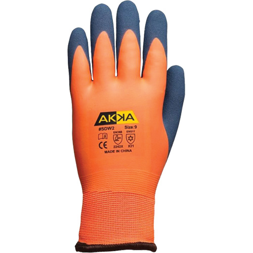 Abrasion-Resistant Work Gloves, 7/Small, Rubber Latex Coating Rideout Tool & Machine Inc.
