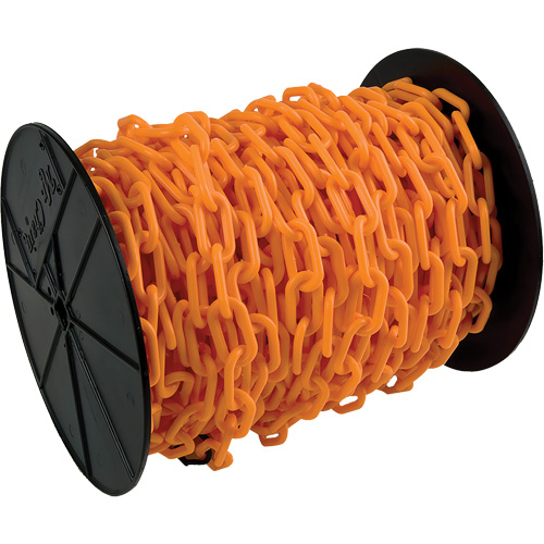Chaîne de s&eacute;curit&eacute; en plastique robuste, Orange Rideout Tool & Machine Inc.