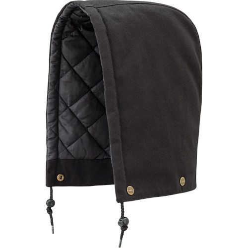 538BK Hood for Quilted Safety Parka, Bomber or Coverall, Black, Cotton Rideout Tool & Machine Inc.