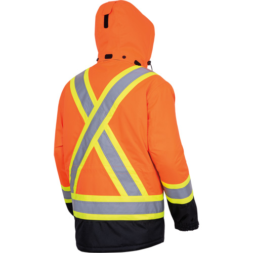 5407 Manteau de s&eacute;curit&eacute; imperm&eacute;able, isol&eacute;e et chauff&eacute;e, Hommes, Petit, Orange haute visibilit&eacute; Rideout Tool & Machine Inc.