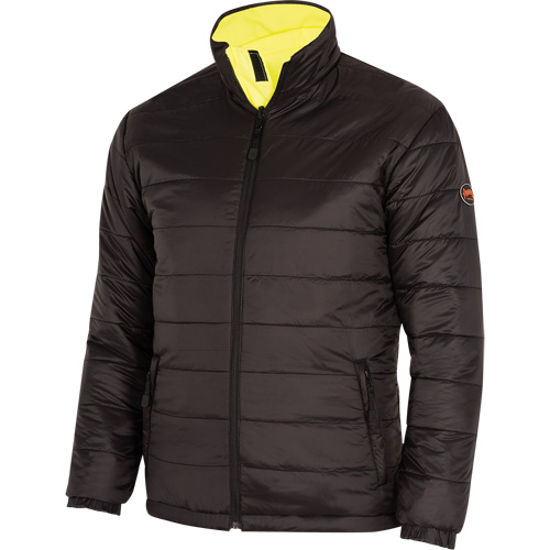 5771 Manteau de s&eacute;curit&eacute; imperm&eacute;able r&eacute;versible, Polyester/Polyur&eacute;thane, Jaune lime haute visibilit&eacute;, Petit Rideout Tool & Machine Inc.