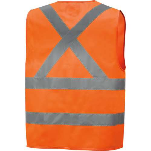 6885 Veste de s&eacute;curit&eacute; haute visibilit&eacute; en tricot chaîne, Orange haute visibilit&eacute;, Petit, Polyester Rideout Tool & Machine Inc.
