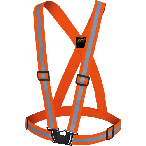 5496 High-Visibility Safety Sash, High Visibility Orange, Silver Reflective Colour, One Size Rideout Tool & Machine Inc.