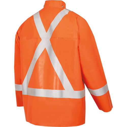 5990J Manteau de s&eacute;curit&eacute; imperm&eacute;able tr&egrave;s robuste ignifuge et r&eacute;sistant aux arcs &eacute;lectriques, Petit, Orange haute visibilit&eacute;, 11 cal/cm² Rideout Tool & Machine Inc.