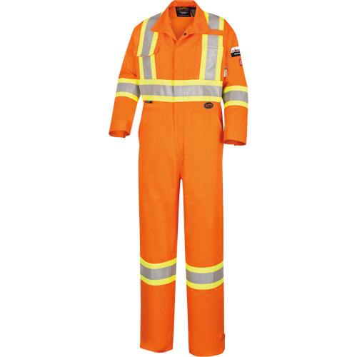 5551T Combinaison ignifuge et r&eacute;sistant aux arcs &eacute;lectriques Flame-Gard, Taille 42 (grande taille), Orange haute visibilit&eacute;, 9,1 cal/cm² Rideout Tool & Machine Inc.