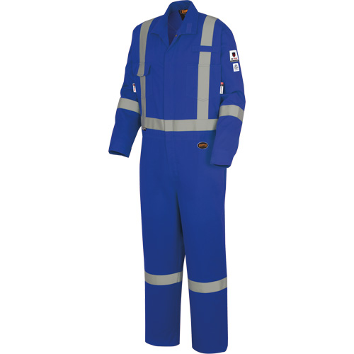 7709AT "The Rock" FR-Tech&reg; High Visibility FR/Arc Rated Coveralls, Size 40 (Tall), Royal Blue, 10 cal/cm² Rideout Tool & Machine Inc.