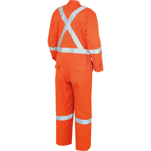 7708AT "The Rock" FR-Tech&reg; High Visibility FR/Arc Rated Coveralls, Size 40 (Tall), High Visibility Orange, 10 cal/cm² Rideout Tool & Machine Inc.