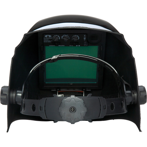 Casque de soudeur autonoircissant Leadhead, 3,8" lo x 3,4" la Champ de vision, Teinte 9 - 13, Noir Rideout Tool & Machine Inc.