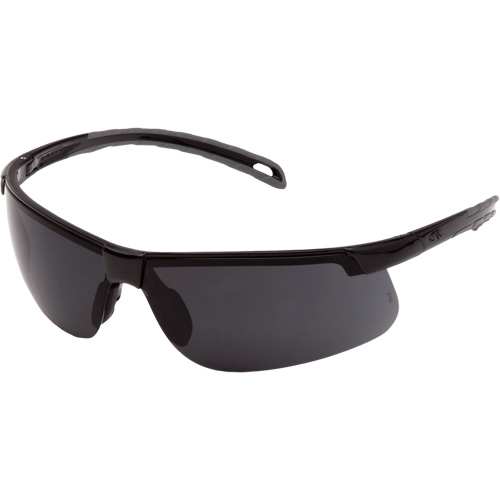 Lunettes de s&eacute;curit&eacute; Ever-Lite, Lentille Gris fonc&eacute;, ANSI Z87+/R&eacute;pond ou surpasse la norme CSA Z94.3 Rideout Tool & Machine Inc.
