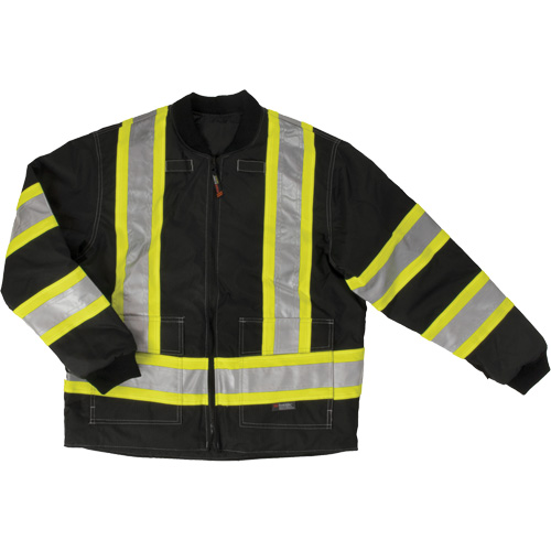 Ripstop 4-in-1 Safety Jacket, Polyester, Black, Small Rideout Tool & Machine Inc.