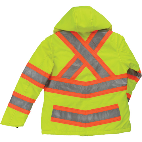 Womens Insulated Flex Safety Jacket, Polyester, High Visibility Lime-Yellow, X-Small Rideout Tool & Machine Inc.