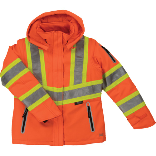 Womens Insulated Flex Safety Jacket, Polyester, High Visibility Orange, X-Large Rideout Tool & Machine Inc.