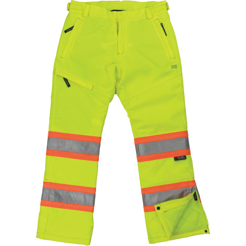 Womens Insulated Flex Safety Pant, Polyester, Medium, High Visibility Lime-Yellow Rideout Tool & Machine Inc.