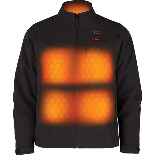 Manteau chauffante M12 ToughShell avec pile, Hommes, Petit, Noir Rideout Tool & Machine Inc.