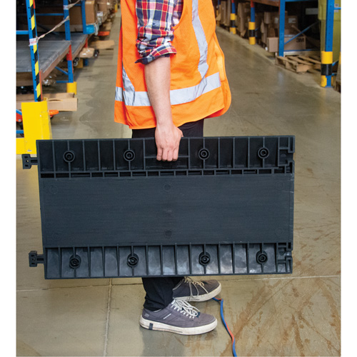 Polyurethane Cable Protector, 5 Channels, 35.43" L x 19.69" W x 2" H Rideout Tool & Machine Inc.