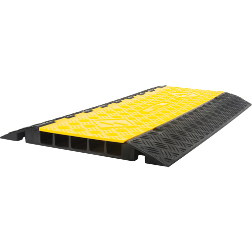 Polyurethane Cable Protector, 5 Channels, 35.43" L x 19.69" W x 2" H Rideout Tool & Machine Inc.