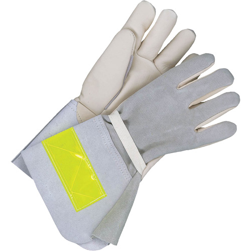 Gants de travail doubl&eacute;s avec poignet de 5", Cuir fleur de vache, Taille 10 Rideout Tool & Machine Inc.