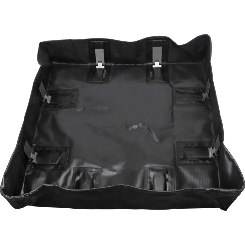 Collapsible Berm, 60 US gal. Capacity, 4' W x 4' L x 6" H, Snap-Up Bracket Rideout Tool & Machine Inc.