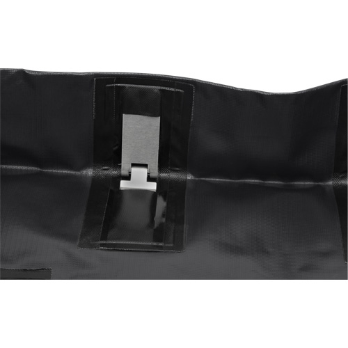 Collapsible Berm, 60 US gal. Capacity, 4' W x 4' L x 6" H, Snap-Up Bracket Rideout Tool & Machine Inc.