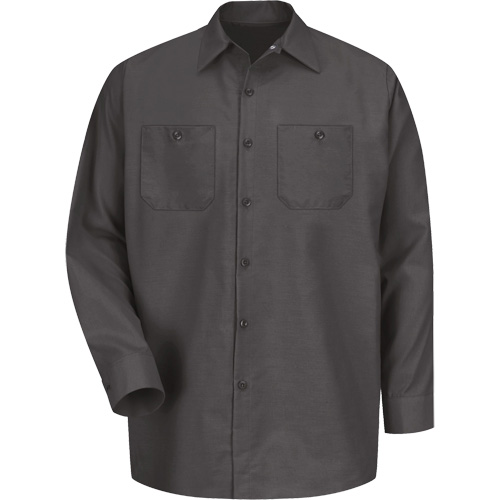 Long Sleeve Industrical Work Shirt, Men's, Medium, Charcoal Rideout Tool & Machine Inc.