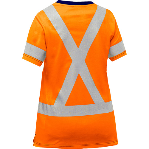 Bisley&reg; Women's X-Back Short Sleeve Shirt, Poly-Cotton, Small, High Visibility Orange Rideout Tool & Machine Inc.