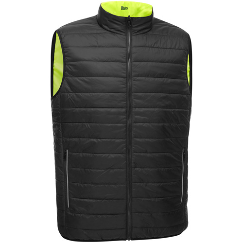 Veste bouffante r&eacute;versible avec X au dos Bisley, Jaune lime haute visibilit&eacute;, T-Grand, Polyester Rideout Tool & Machine Inc.