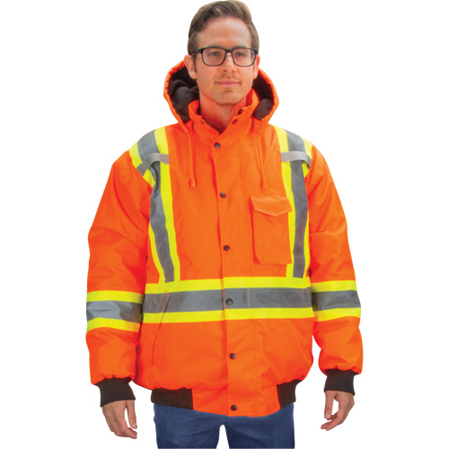 Parka d'hiver imperm&eacute;able 7-en-1, Orange haute visibilit&eacute;, Moyen Rideout Tool & Machine Inc.