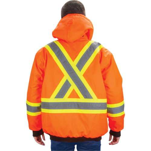 Parka d'hiver imperm&eacute;able 7-en-1, Orange haute visibilit&eacute;, Moyen Rideout Tool & Machine Inc.