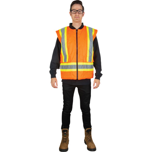 Parka d'hiver imperm&eacute;able 7-en-1, Orange haute visibilit&eacute;, Moyen Rideout Tool & Machine Inc.